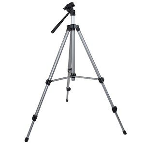 54" Samsonite 1100 Photo/Video Tripod w/3-Way Pan & Tilt (Silver